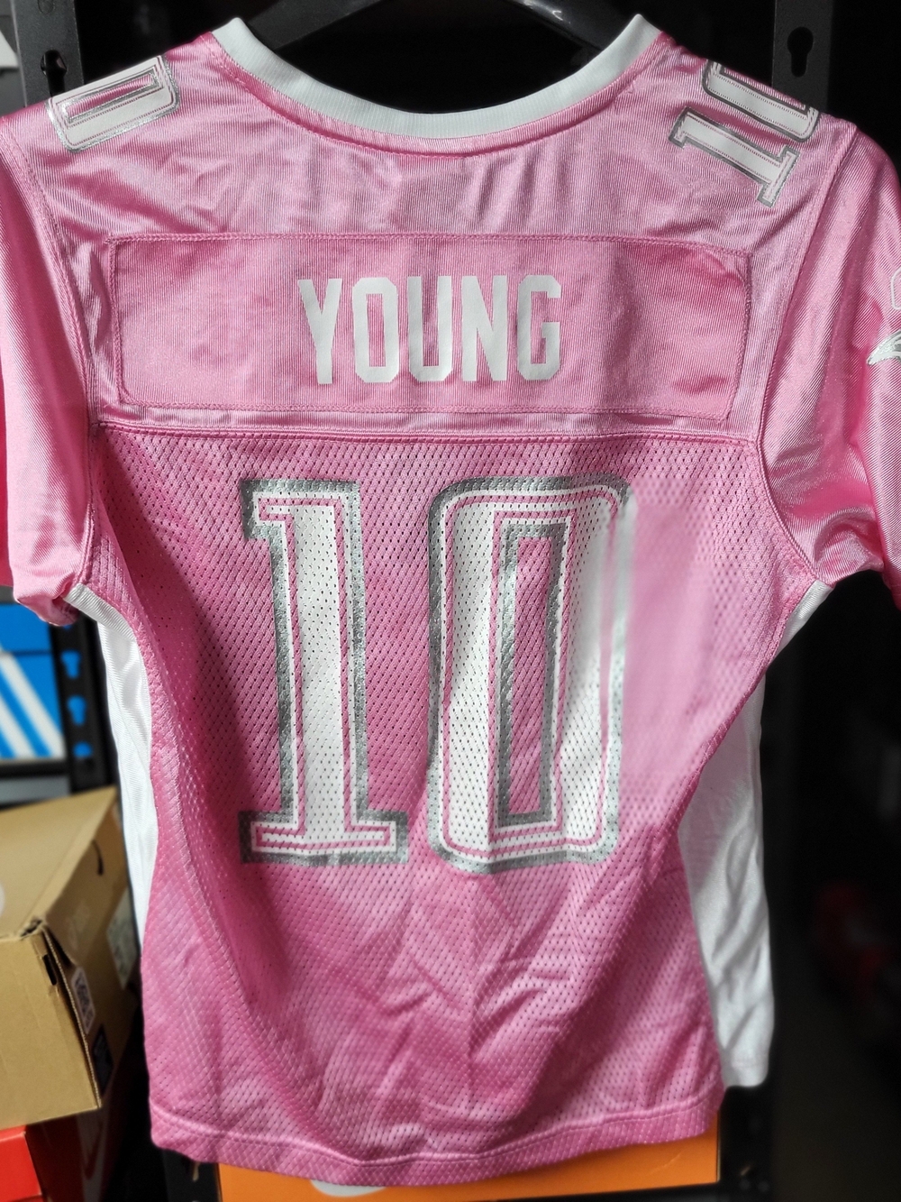 *NEW* Vince Young #10 Tennessee Titans Reebok NFL Players Pink Jersey Womens Med